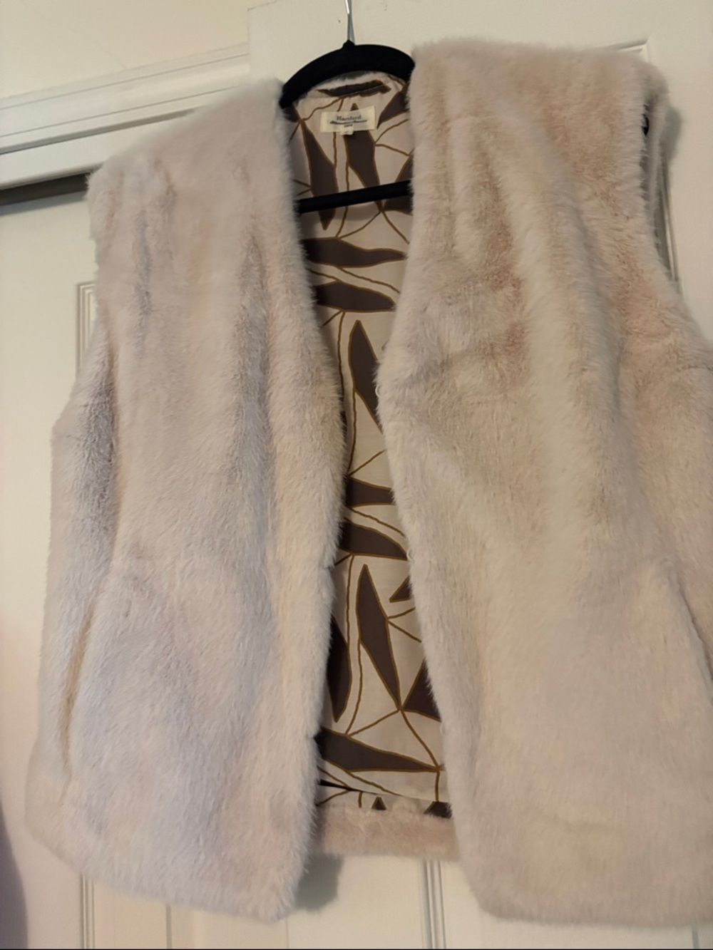 Hartford Cream Faux Fur Vest